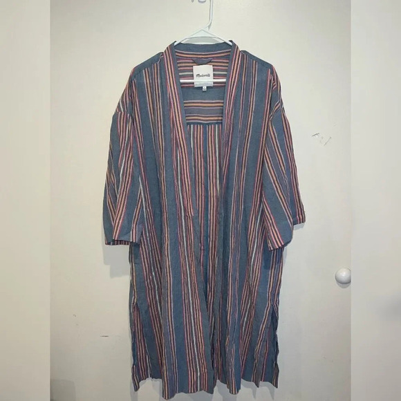 Madewell Robe Jacket in Stripe NEW - Picture 3 of 9